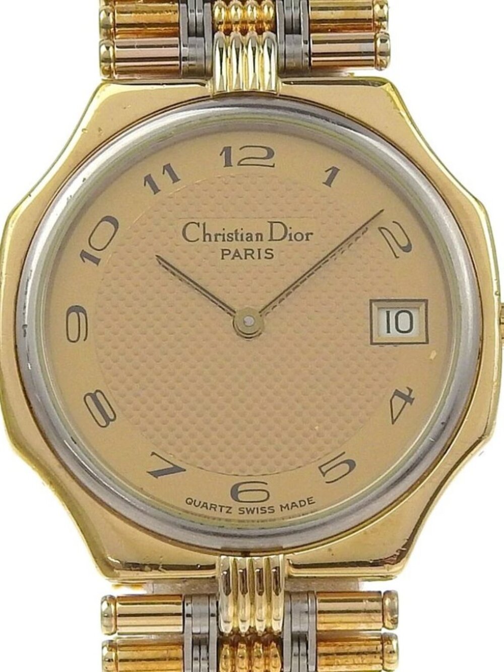 Dior Date Watches 45.15.01 goldDial Plated Gold Quartz Analog display mens - Picture 14 of 14
